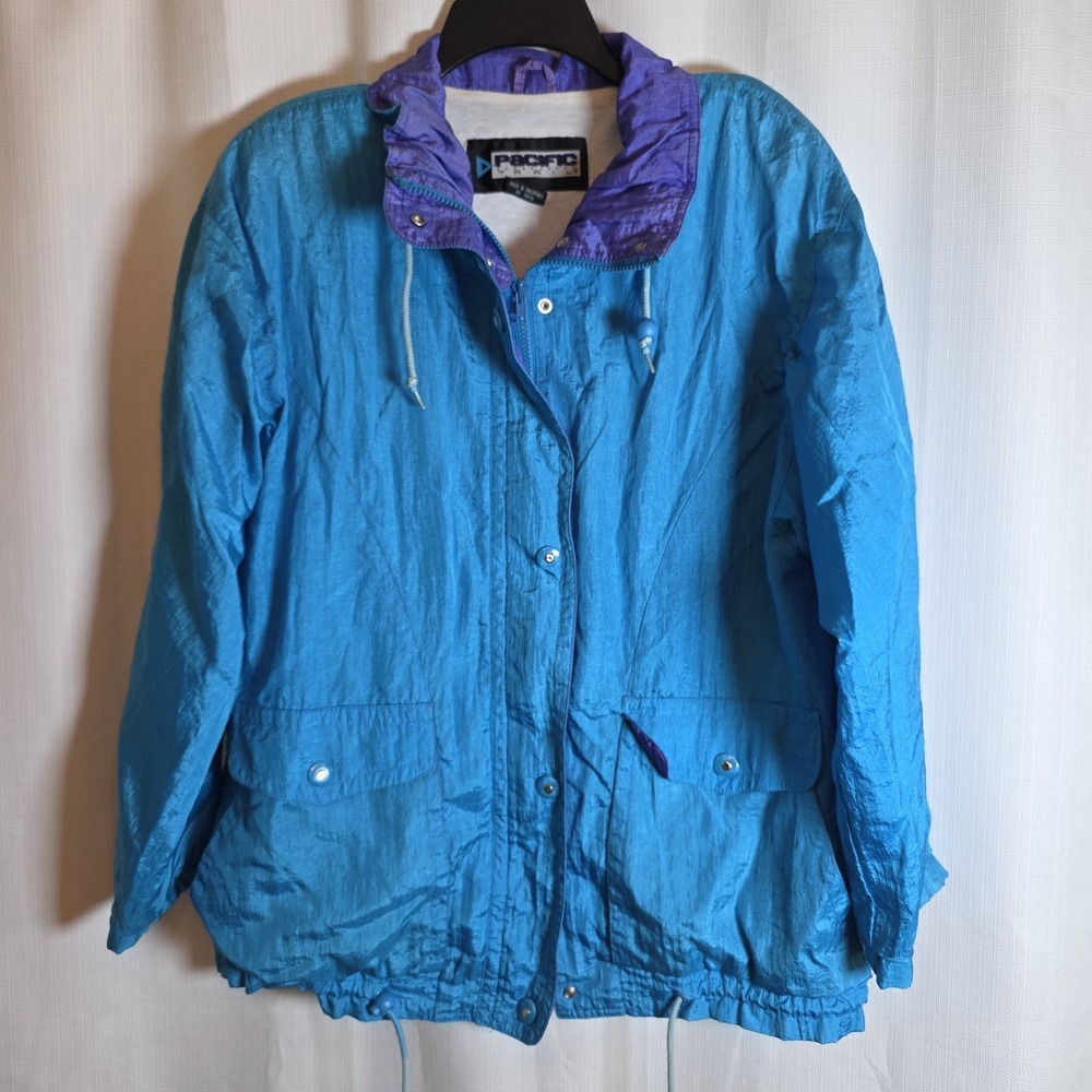 Pacific Trail Women's Jacket Size Medium Wind Breaker Vintage 80's 90's Zip Up